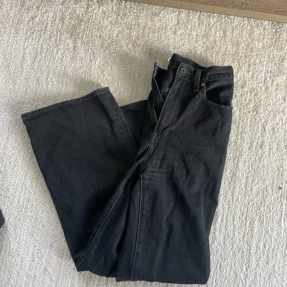 Levi's Black Flare & Wide Leg Jeans